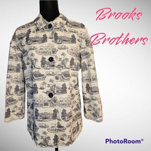 Brooks Brothers Jackets & Blazers - Brooks Brothers Jacket White house print very rare and hard to find